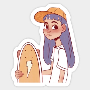 Skater girl Sticker